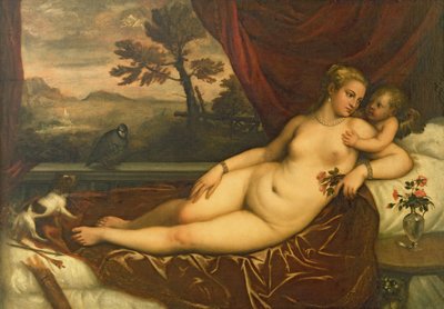 Venus y Cupido de Tiziano Vecelli